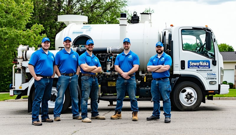Sewer-Naka technicians providing professional plumbing and drain cleaning services.